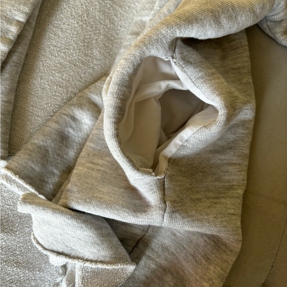 NSF Open Front Hooded Cardigan Gray Size M - Picture 3 of 6